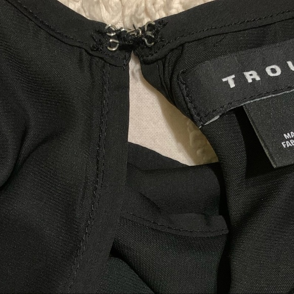 Faux Leather Crochet look top small - Picture 6 of 8